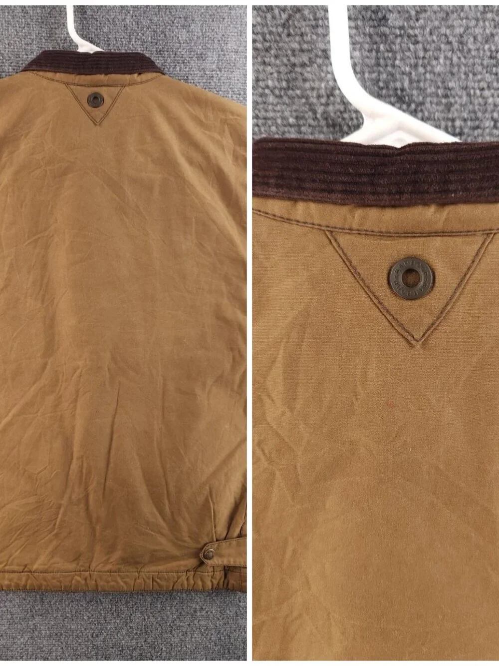 Barbour TOLK Sample Medium Light Brown Waxed Cotton Jacket Men Insulated Coat
